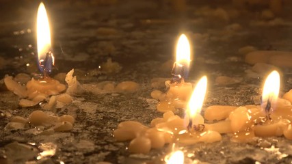 Liquid Candles - Melted candles in the water