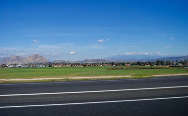 Scenic Road trip in the United States of America from California to Arizona 