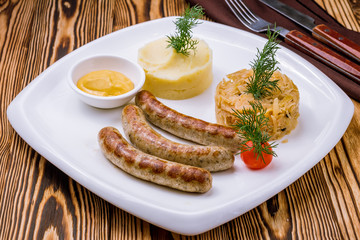 The Nuremberg sausages