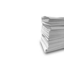 Stack of business paperwork