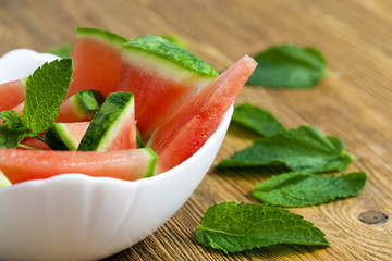 sliced watermelon