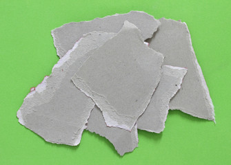 colored torn paper as a background. copy space