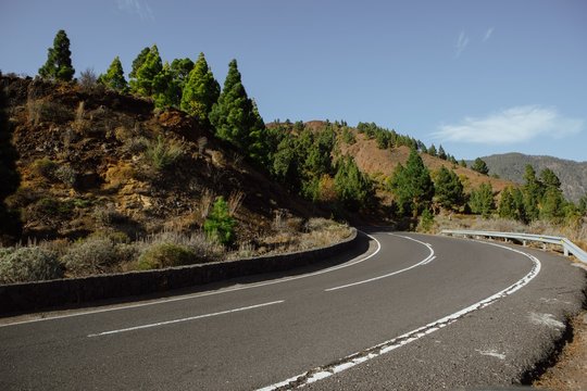 road to Mount Teide National Park
