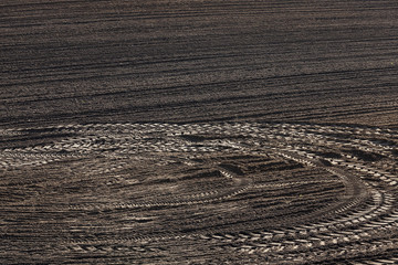 Fototapeta premium tractor plow
