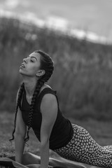 Yoga sunset
