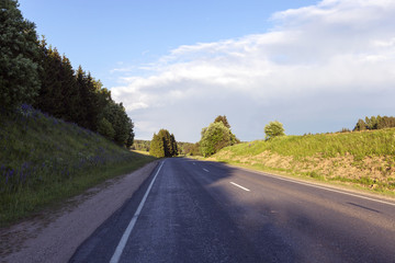 Naklejka premium car road