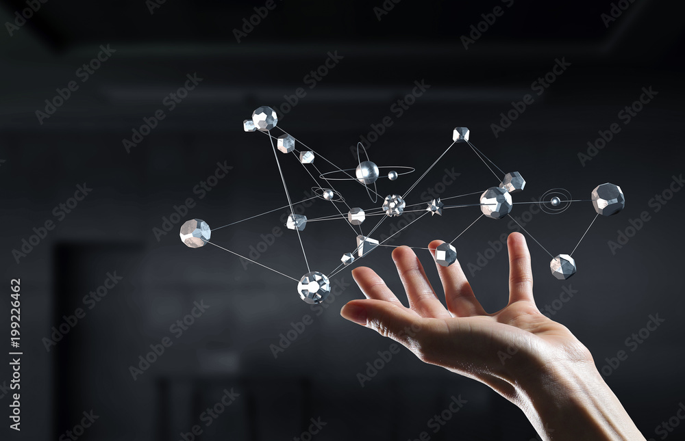Aufkleber technologies for connection . mixed media