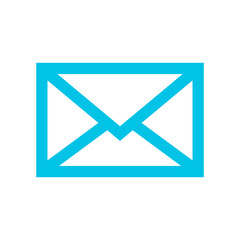 mail,email button blue color outline vector