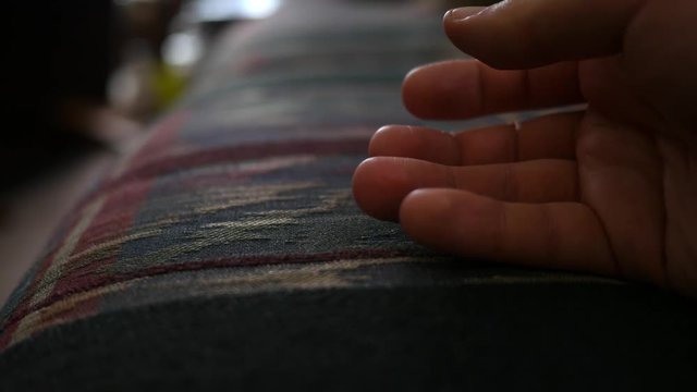 Person trying to come out of sleep paralysis - hand close up