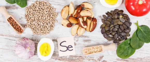 Ingredients or products as source selenium, vitamins, minerals and dietary fiber