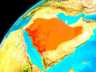 Saudi Arabia from space