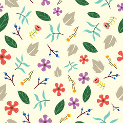 Beautiful Seamless Floral pattern design