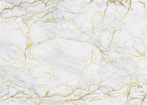 Marble with golden texture background vector illustration for modern design template wedding or invitation, web, banner, card, pattern and wallpaper. 
