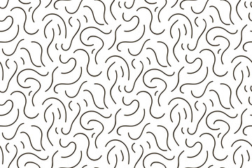 Vector floral background of drawn lines
