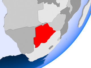 Fototapeta premium Map of Botswana
