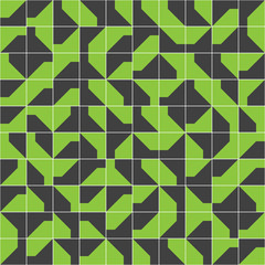 Abstract modernist style geometric tiles seamless pattern