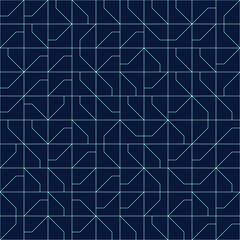 Abstract modernist style geometric tiles seamless pattern