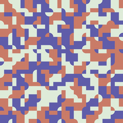 Abstract seamless pattern design with tiled geometric shapes
