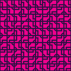 Abstract seamless pattern design with tiled geometric shapes