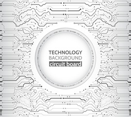 Communication and engineering concept. High-tech technology background texture. Circuit board vector illustration.