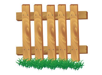 Wooden signpost standing in grass set isolated