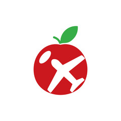 Fruit Travel Logo Icon Design