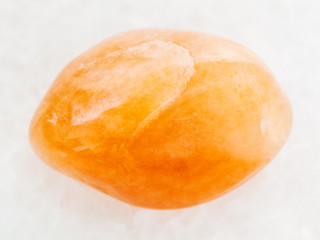 polished yellow aventurine gemstone on white