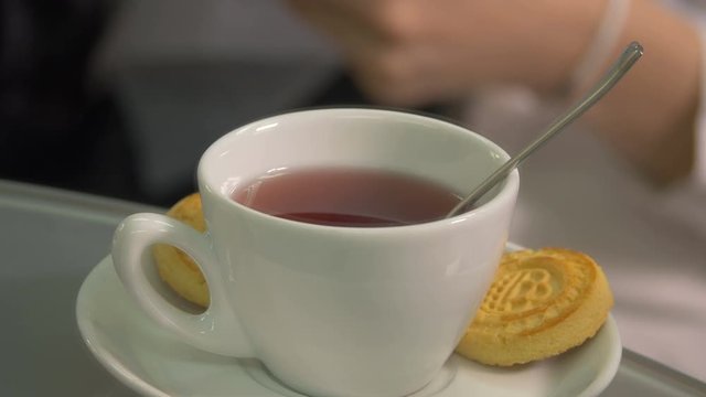 Close up of a cup of tea