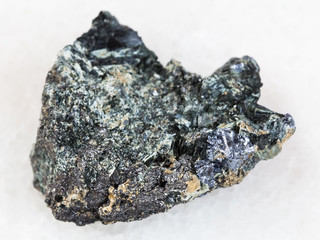 Glaucophane stone with Molybdenite crystal