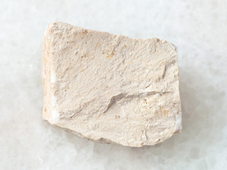 Fototapeta na wymiar raw chemical limestone stone on white