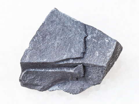 raw argillite stone on white