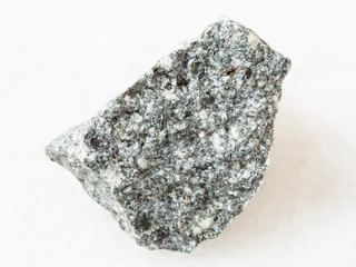 raw Diorite stone on white