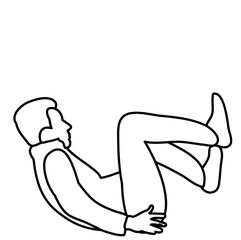 isolated sketch male fell © zolotons