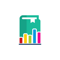 Book Analytic Logo Icon Design