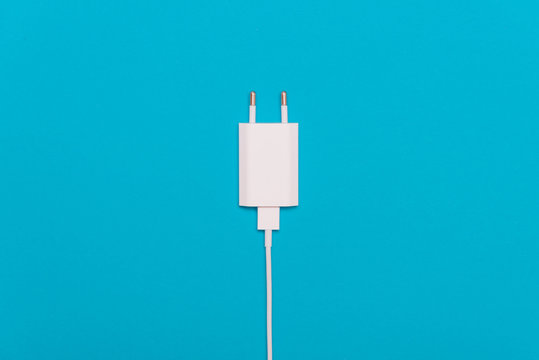 White charger with cable