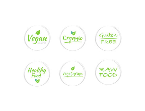 Vegan, Organic, Gluten Free, Healthy Food Labels