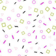 Seamless pattern with geometric figures. Vector.