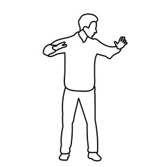 isolated sketch male