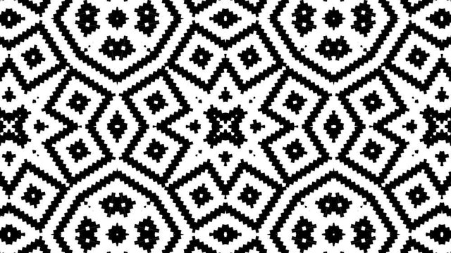 Kaleidoscope seamless loop sequence mandala patterns abstract multicolored motion graphics background. Ideal for yoga, clubs, shows
