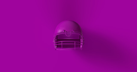 Purple American Football Helmet	