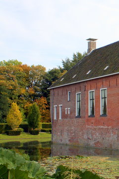 Borg Verhidersum from the 14th century in Leens. The Netherlands