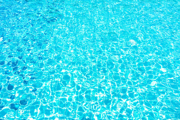 Blue ripped in swimming pool