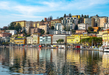 Fototapeta premium Lugano, Luganer See