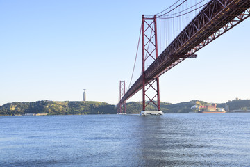April 25th bridge over the Tago river in Lisbon