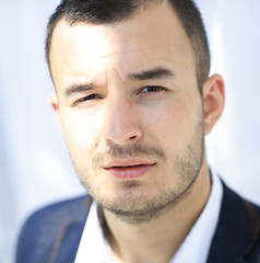 Obraz premium closeup.portrait of modern business man.