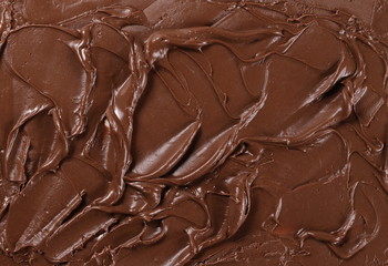 Melted chocolate background and texture