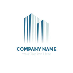 Real Estate Logo design vector template. Building Construction Development Logotype concept icon.