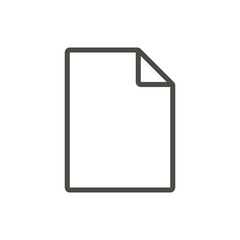 File icon vector. Line symbol.