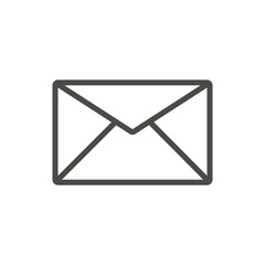 Mail icon vector. Line email symbol.