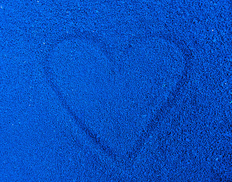 Blue stone heart